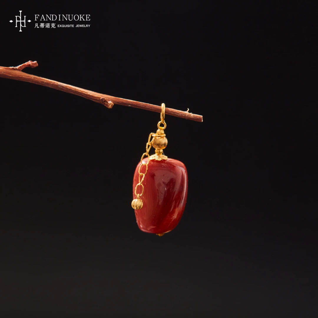 L【加加专属】随心|18K南红随行吊坠多样性发一#XYGD373007-A