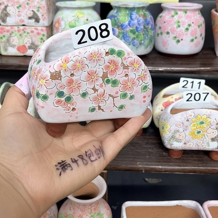 手工制作多肉花盆