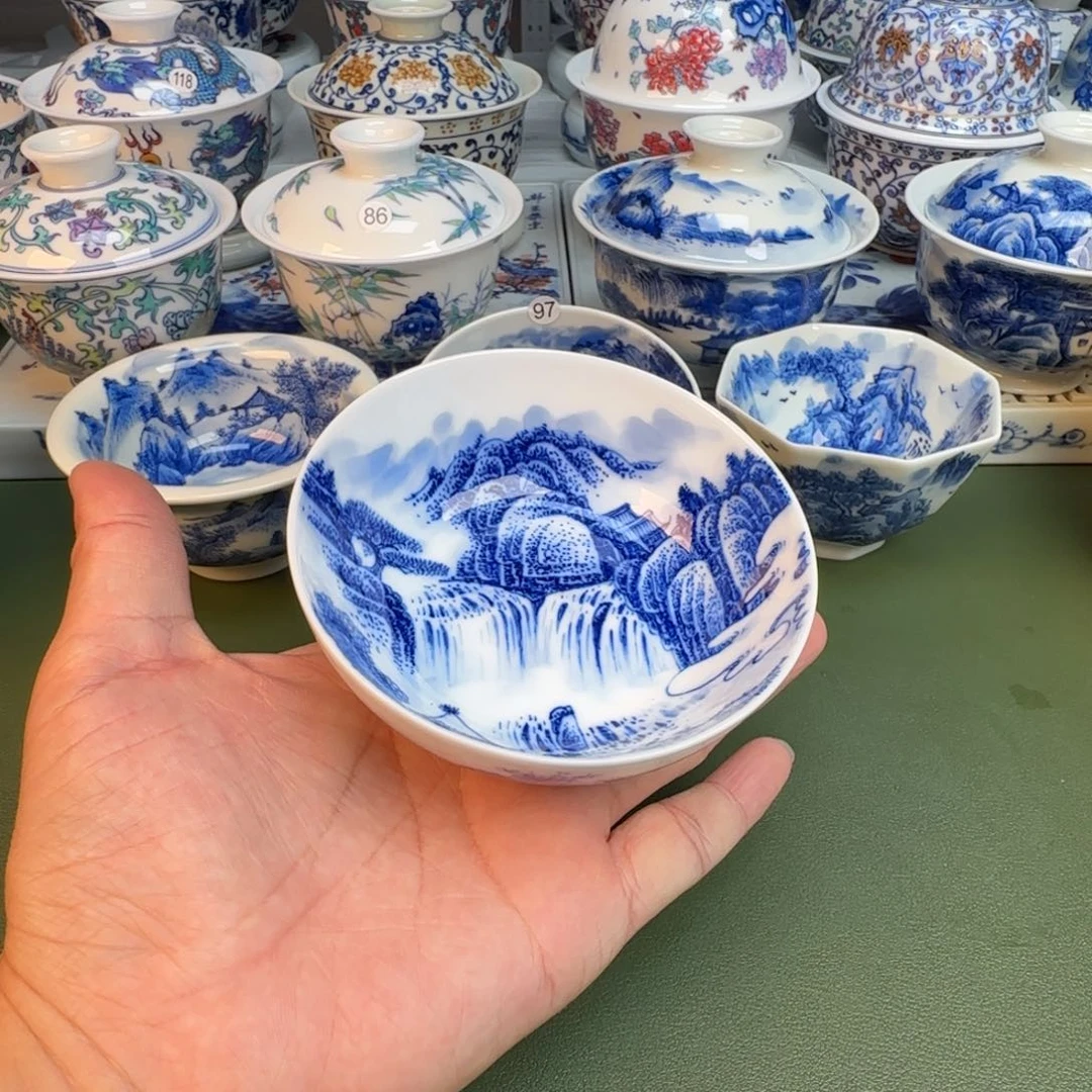 纯手工纯手绘茶具100