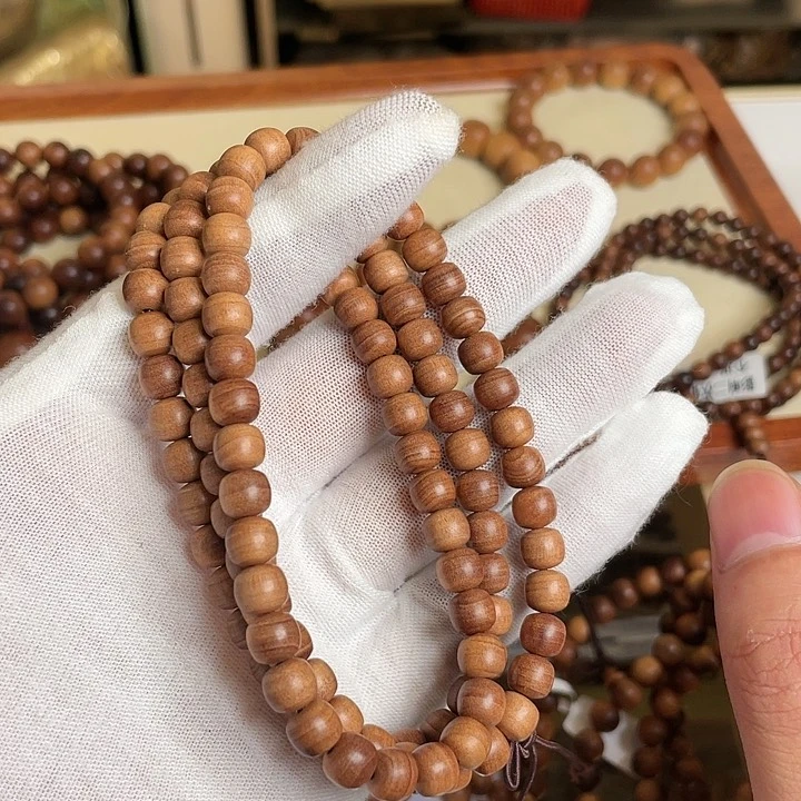 【闪购商品】檀香木手串/手链在****烟56精挑虎皮纹