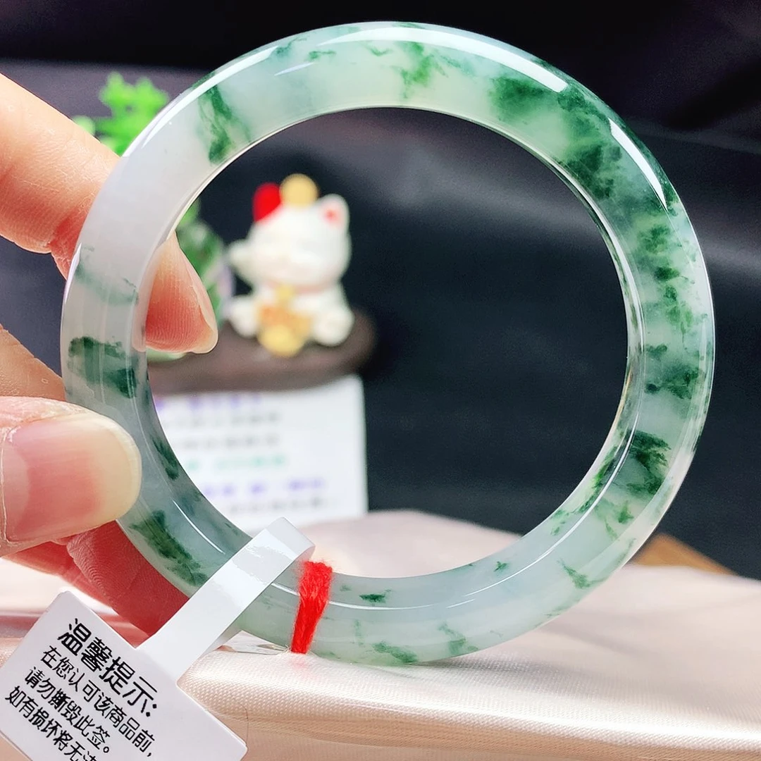 未镶嵌手镯翡翠54+圈