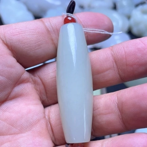 和田玉未镶嵌吊坠(不含链)