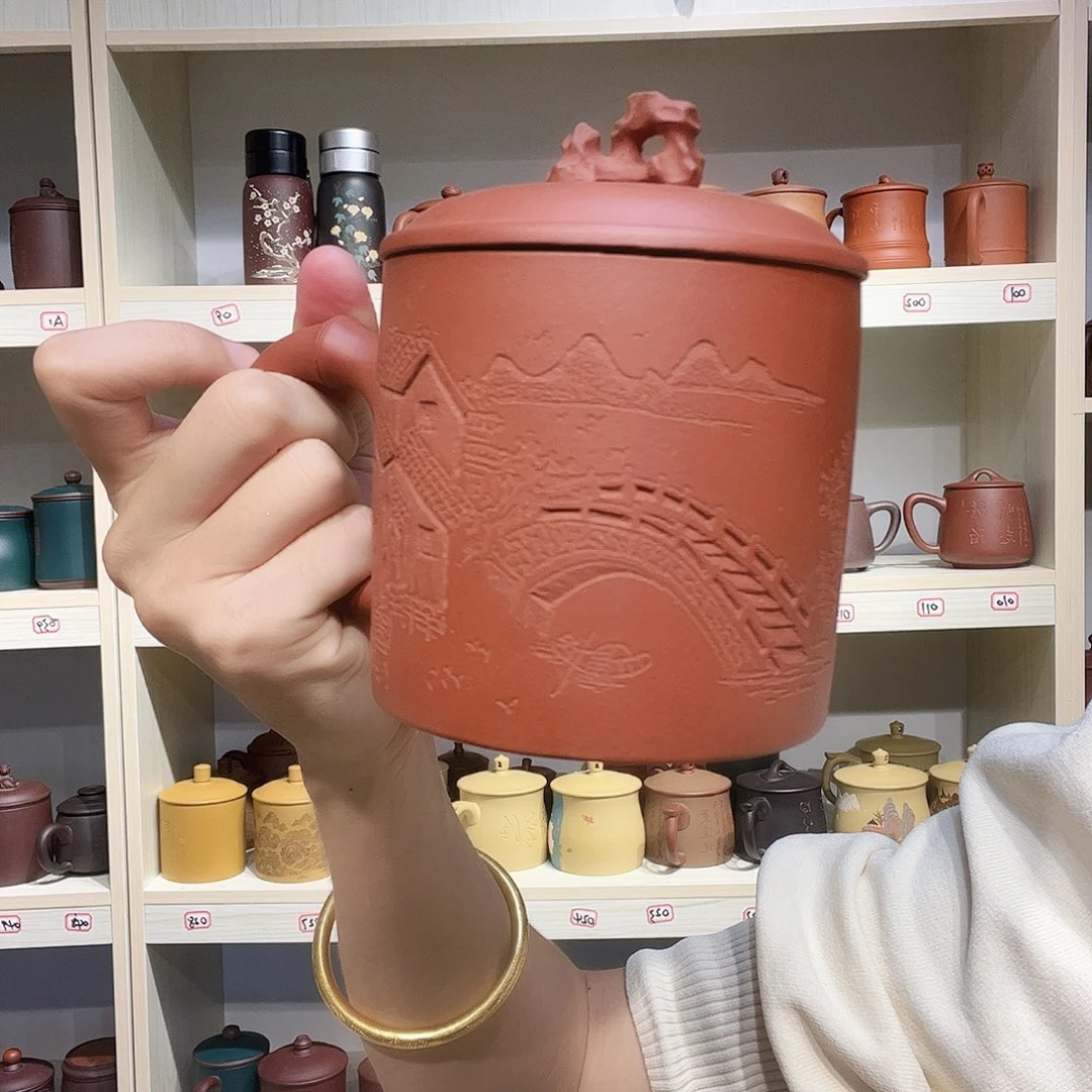 茶杯紫砂手工作的