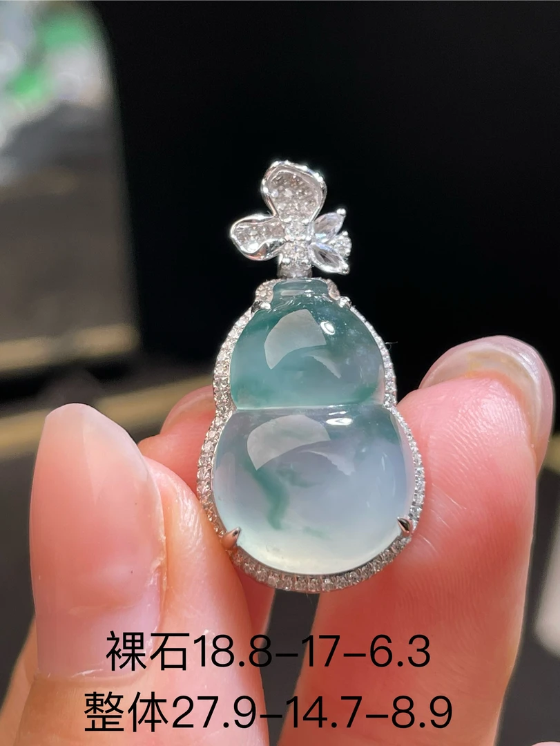 自家档口新货 冰飘花葫芦山水画飘花灵动飘逸 厚装饱满胶感十足