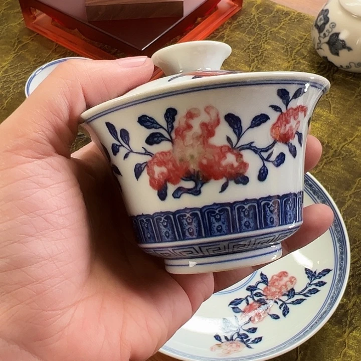 只****?微瑕臻玉古坊原矿孔雀石釉里红