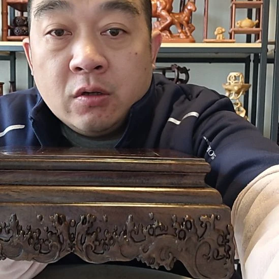 黑檀正方形底座几架29*10