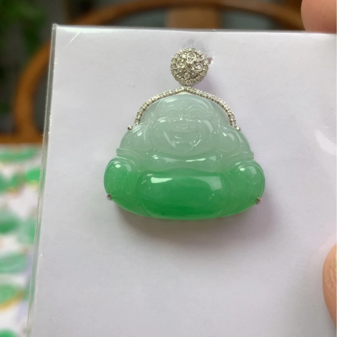 【闪购商品】翡翠颈饰18K金镶嵌翡翠