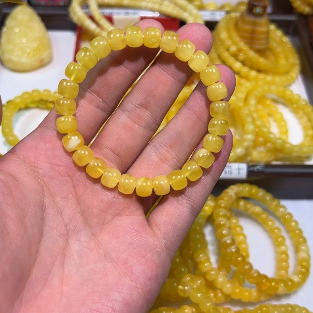 ****旸裸石蜜蜡未镶嵌手串