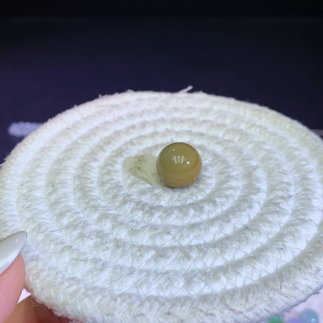 散珠翡翠天然缅甸翡翠特色黄翡单珠卡14