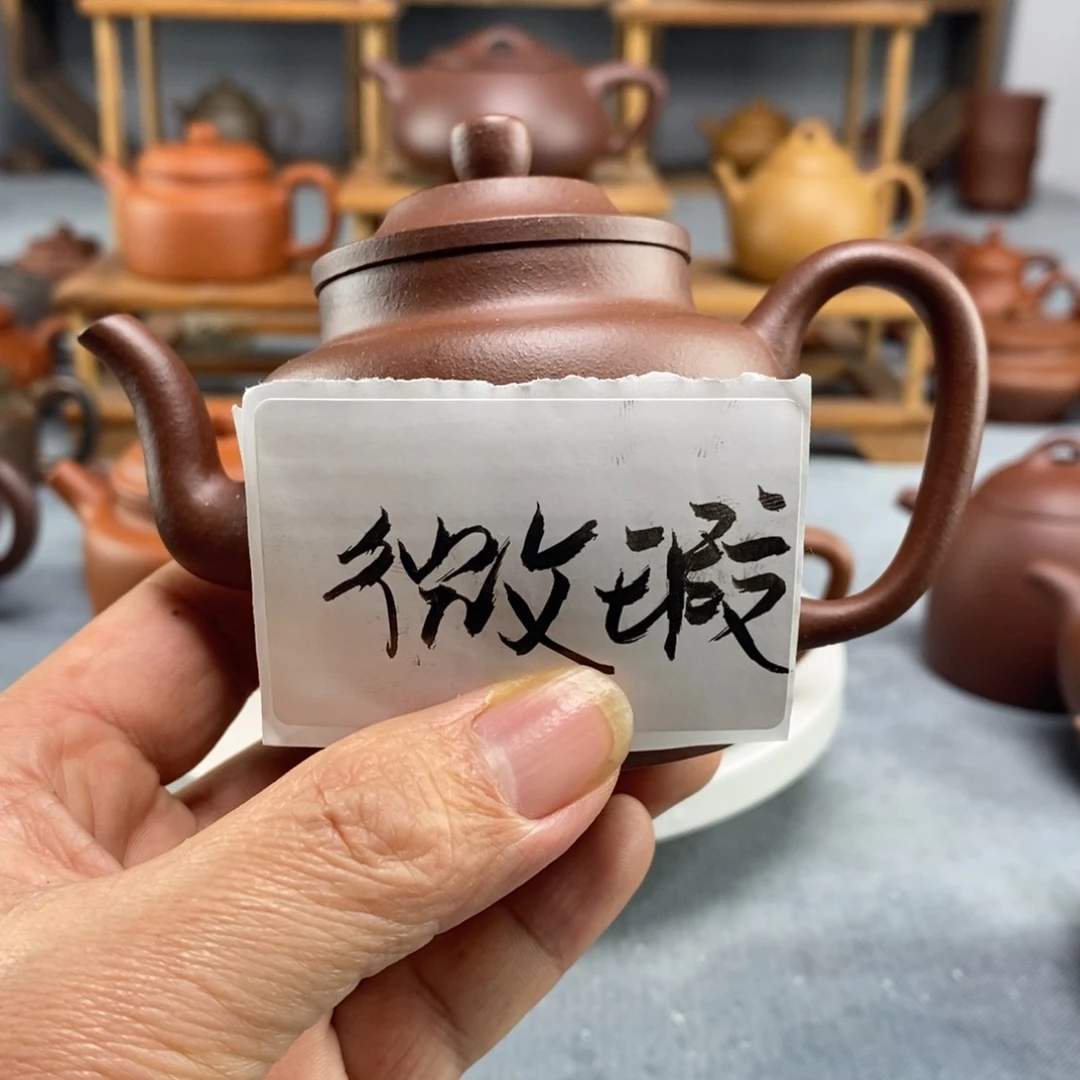 紫砂茶壶折肩宫灯