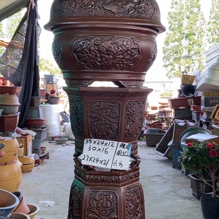 紫砂花盆紫砂紫砂