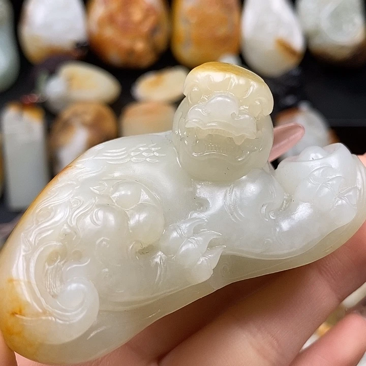 和田玉未镶嵌吊坠(不含链)