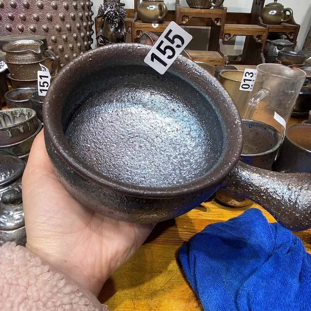 菲*遥高温柴烧陶泥主人杯