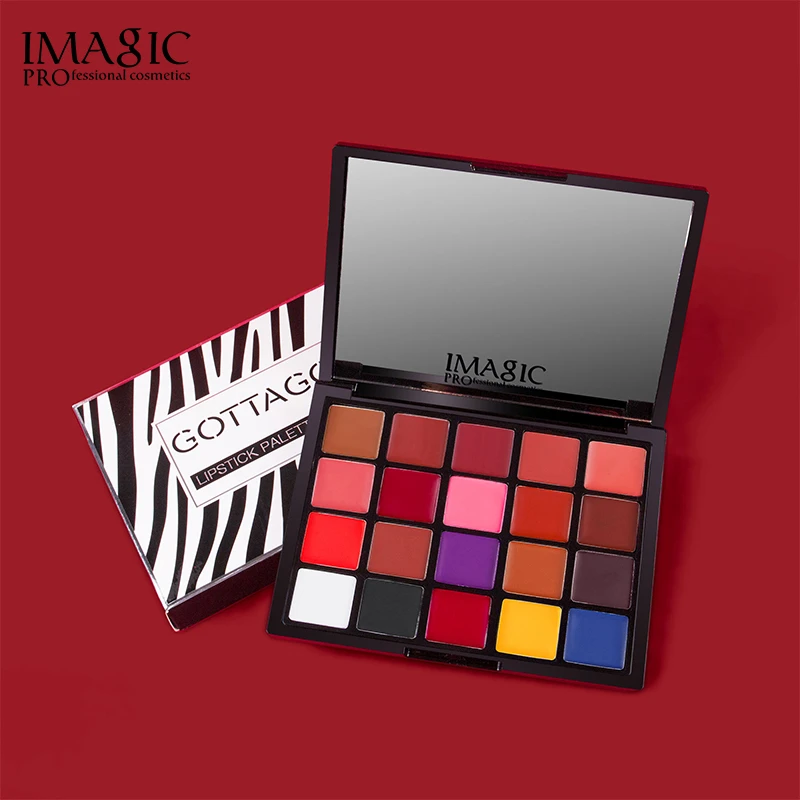 IMAGIC20色口红盘哑光丝绒上色显白持久不易掉色唇釉唇彩学生口红