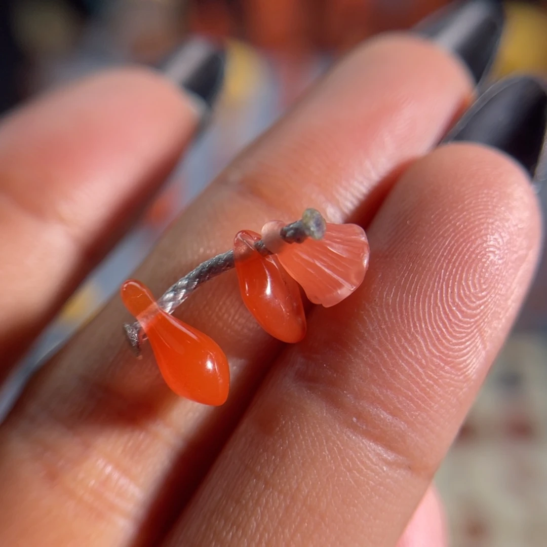 南红玛瑙配饰套装不退换未镶嵌