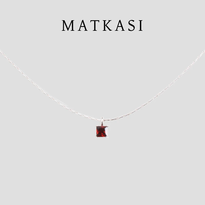 合金项链 MATKASI 设计感时尚气质日常通勤休闲简约银色蛇骨项链