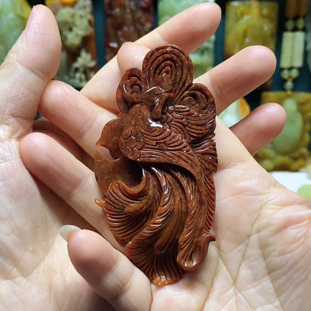 岫玉未镶嵌吊坠(赠链)