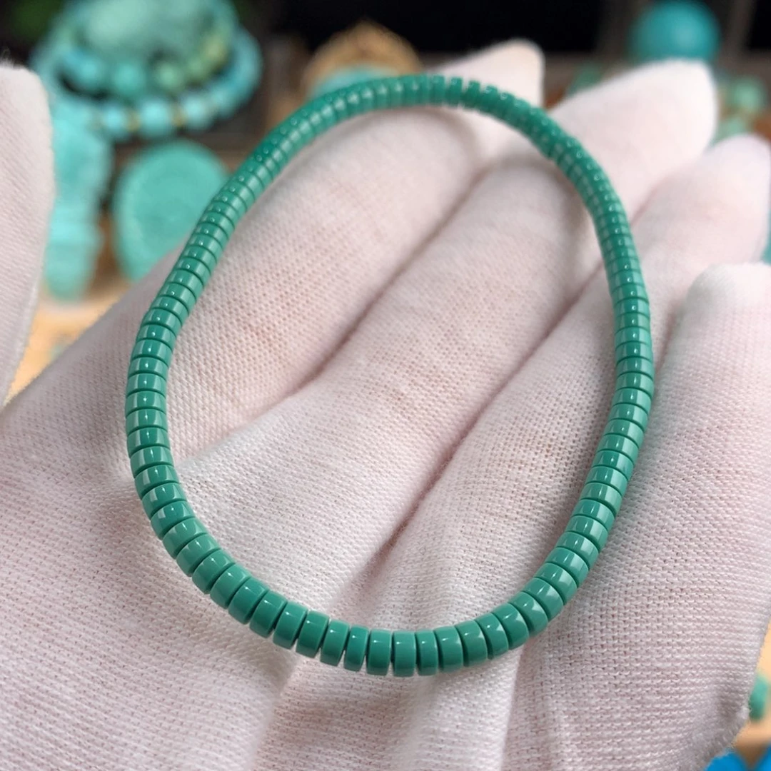 绿松石未镶嵌药片单圈卡3.5