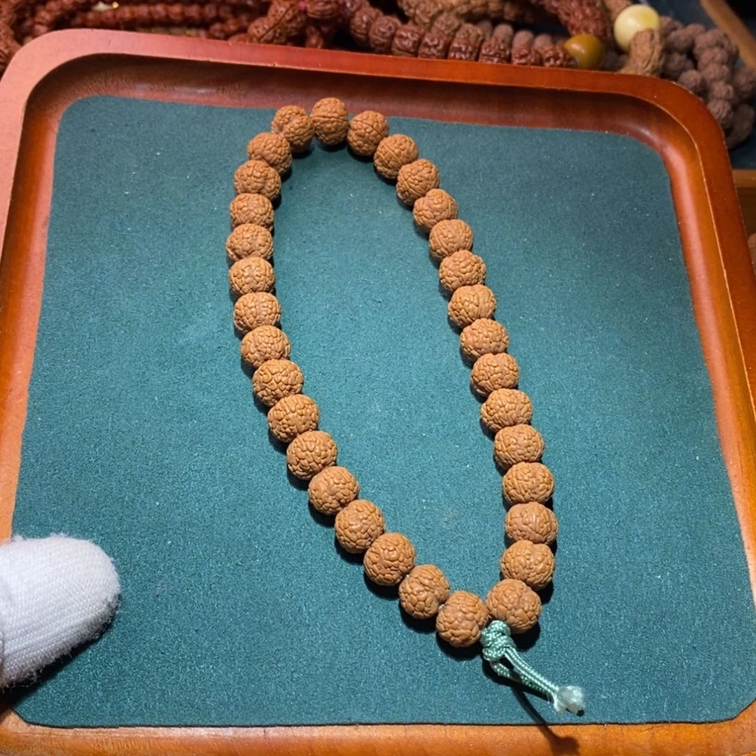 A***.金刚菩提手串小11尺寸梅花龙鳞毒药四瓣手串