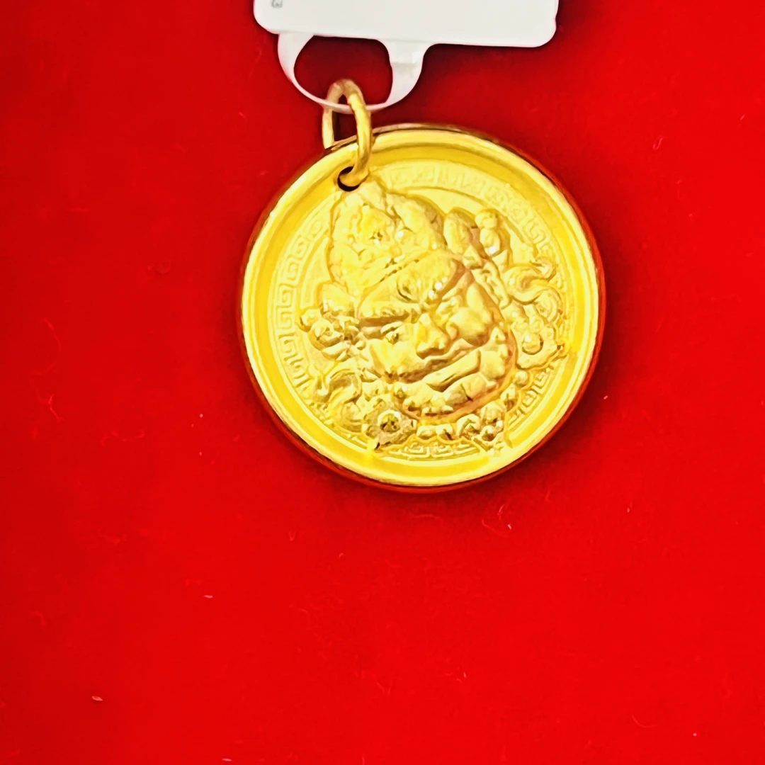 【莹莹专享】足金999饰品 黄财神 GP 3.39