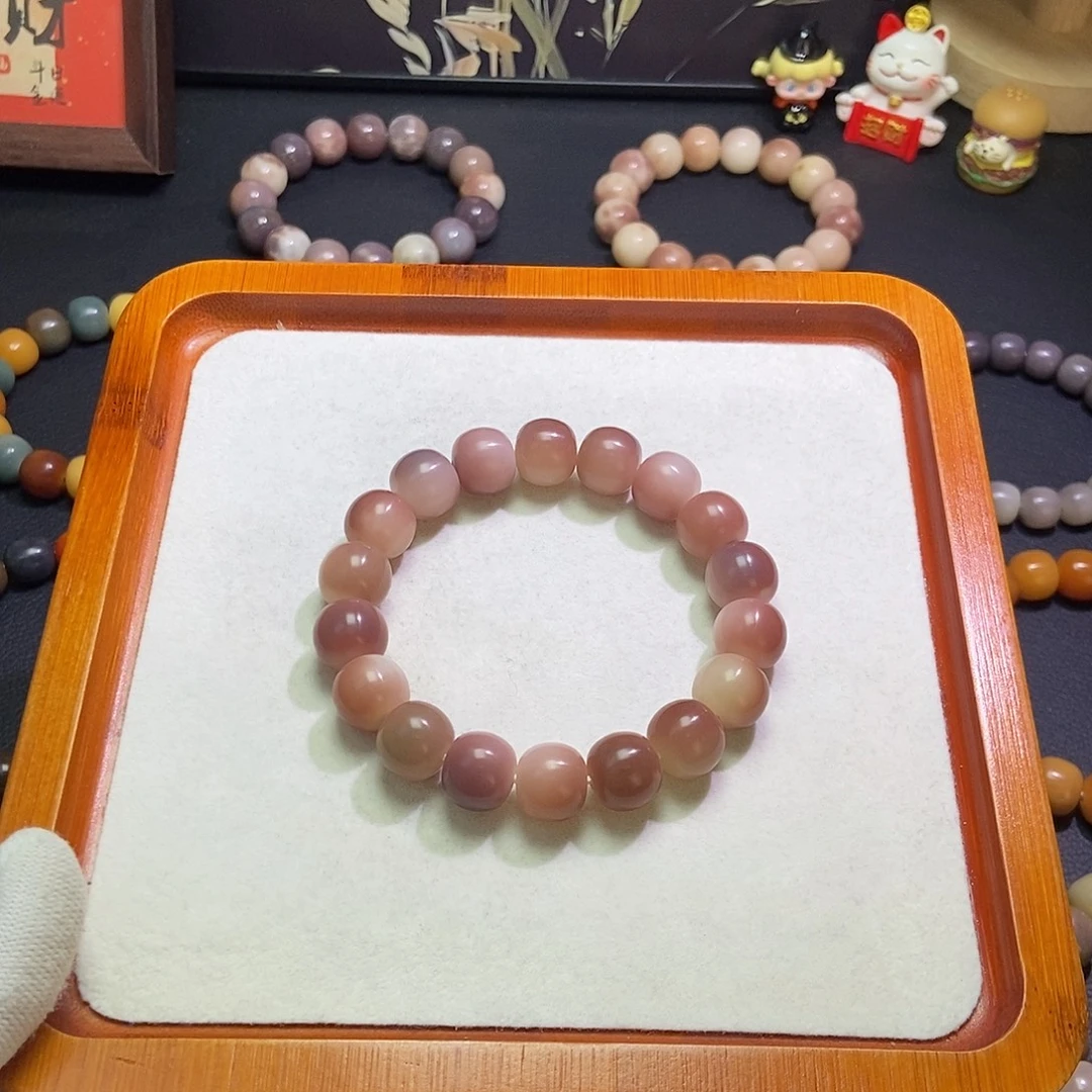 手串菩提根/象牙果卡14干磨蜜桃乌龙微瑕513