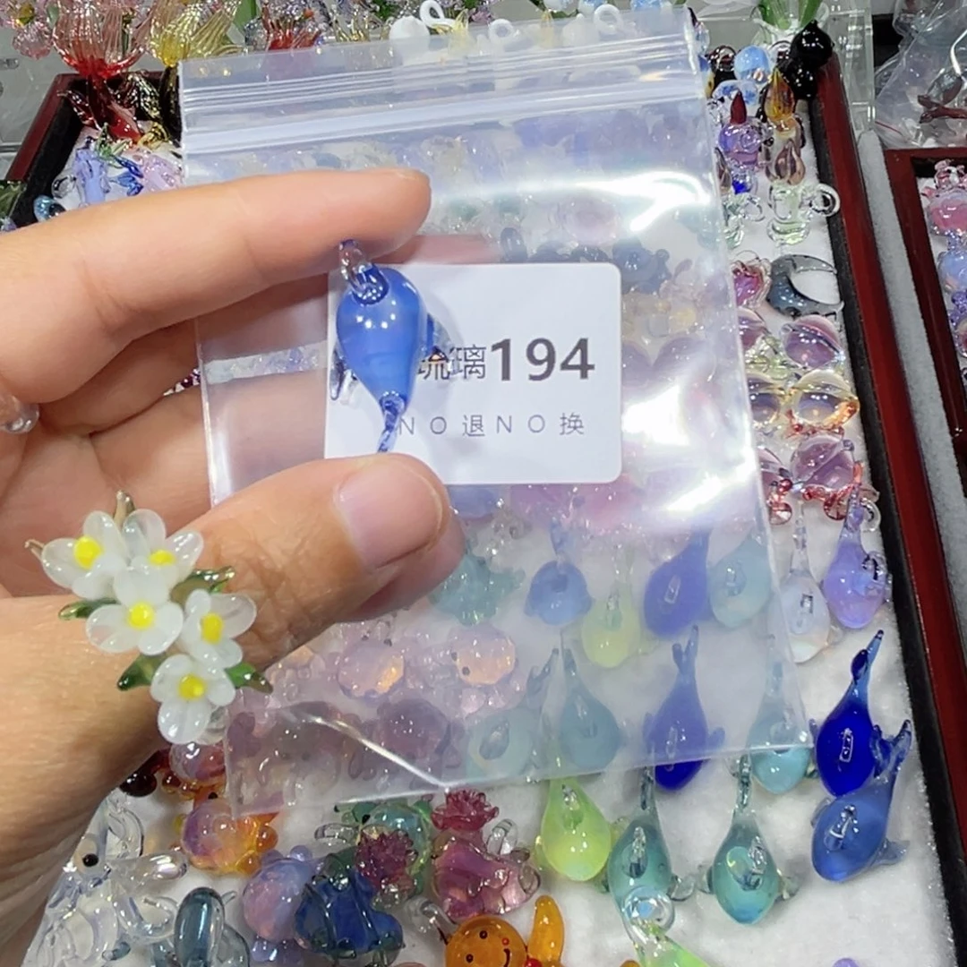 琉璃吊坠(不含链)194蓝色海豚