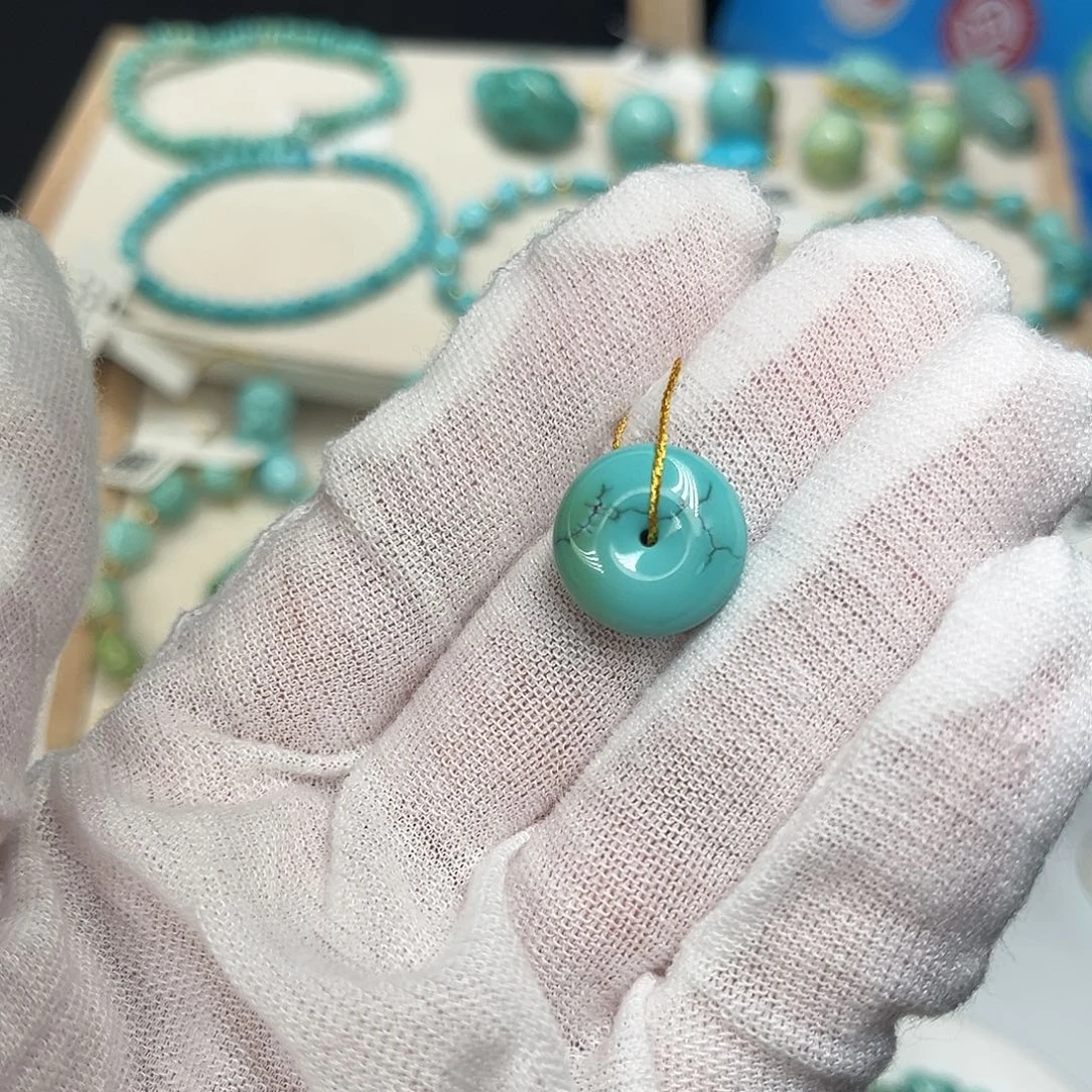 绿松石未镶嵌珠宝半成品