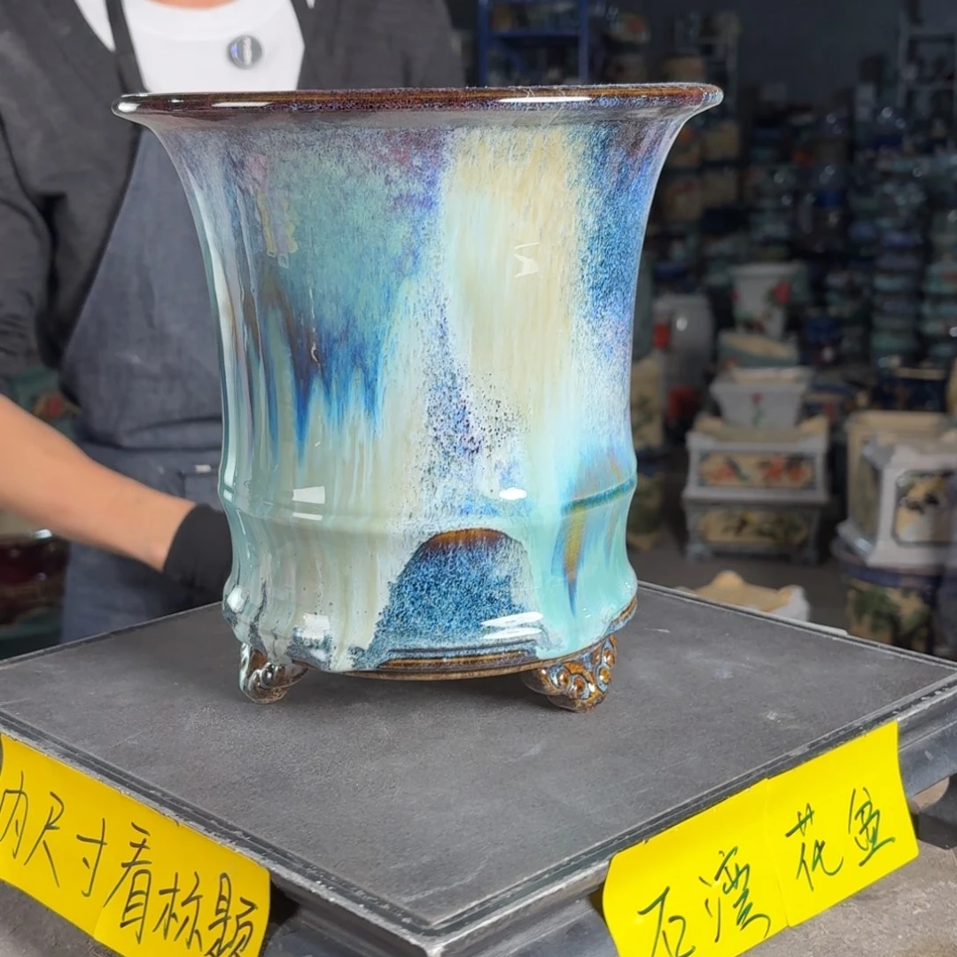 一风堂石湾花盆 内17*19