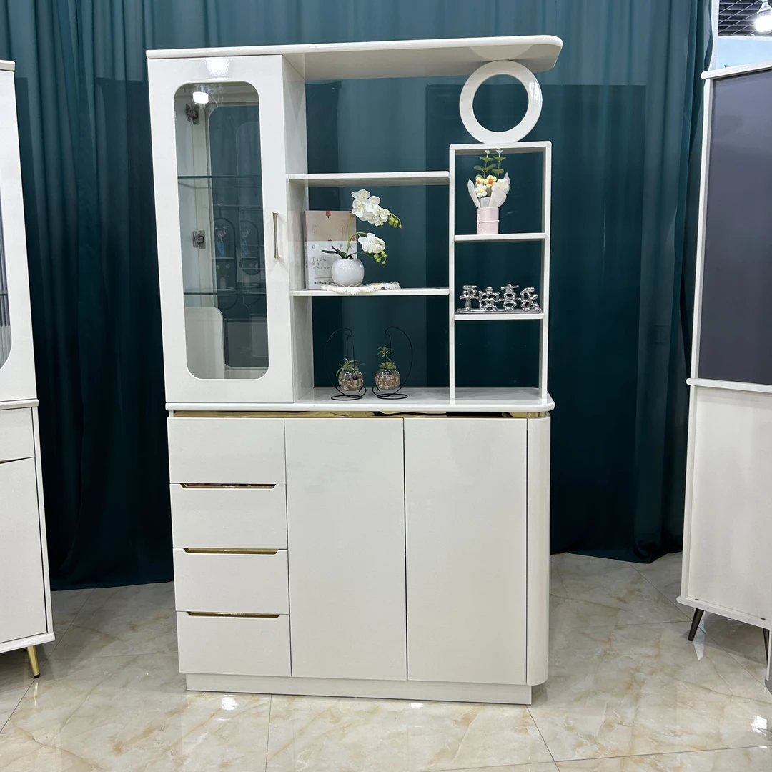 双面玄关家用屏风柜北欧置物烤漆大容量柜门客厅简约门厅柜子中式