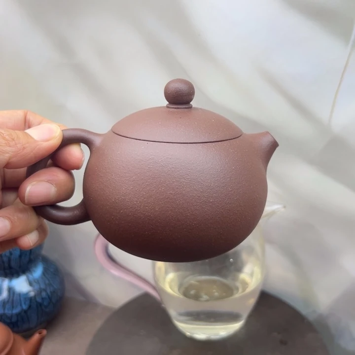 紫砂茶壶紫泥西施230c c