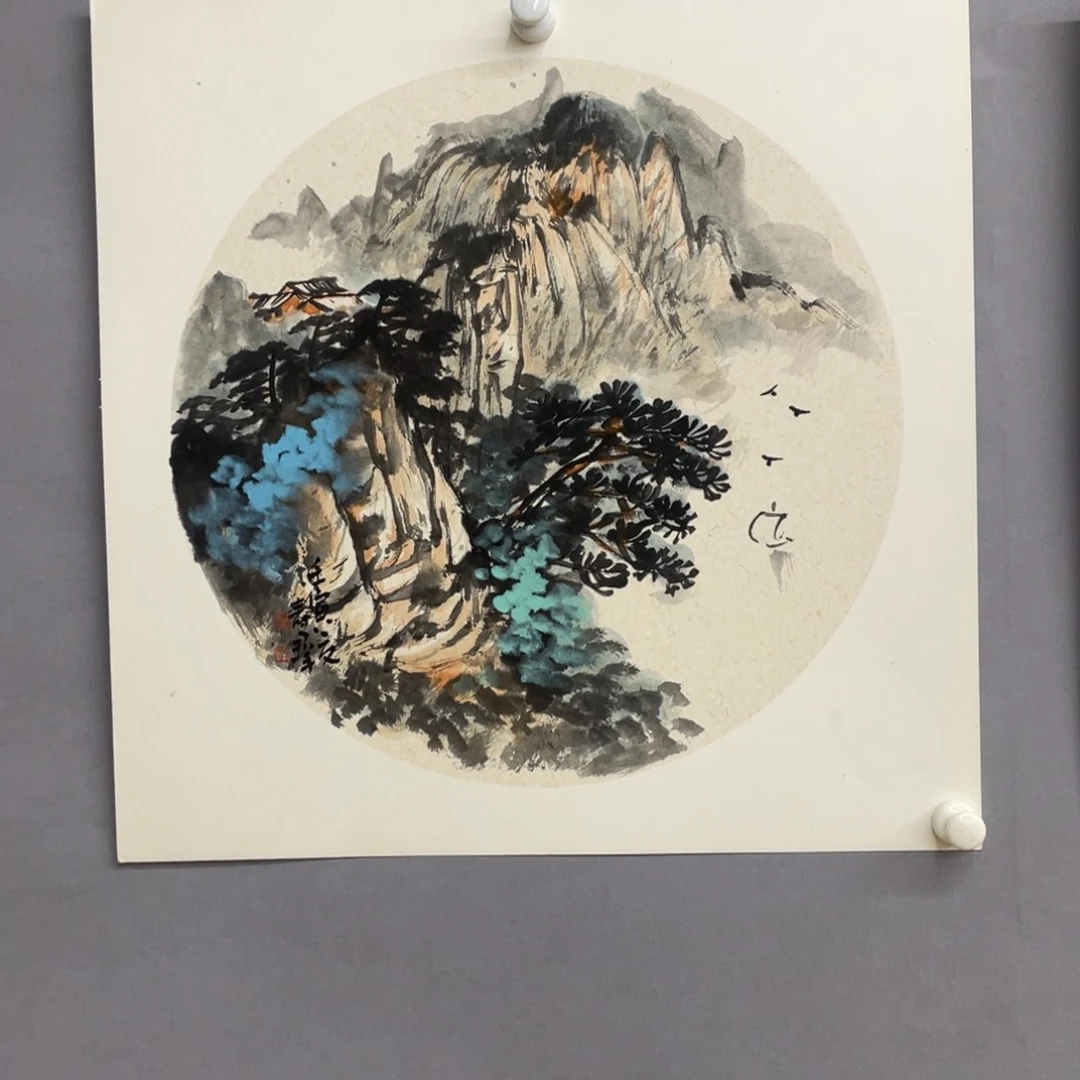 国画艺术家真人手绘
