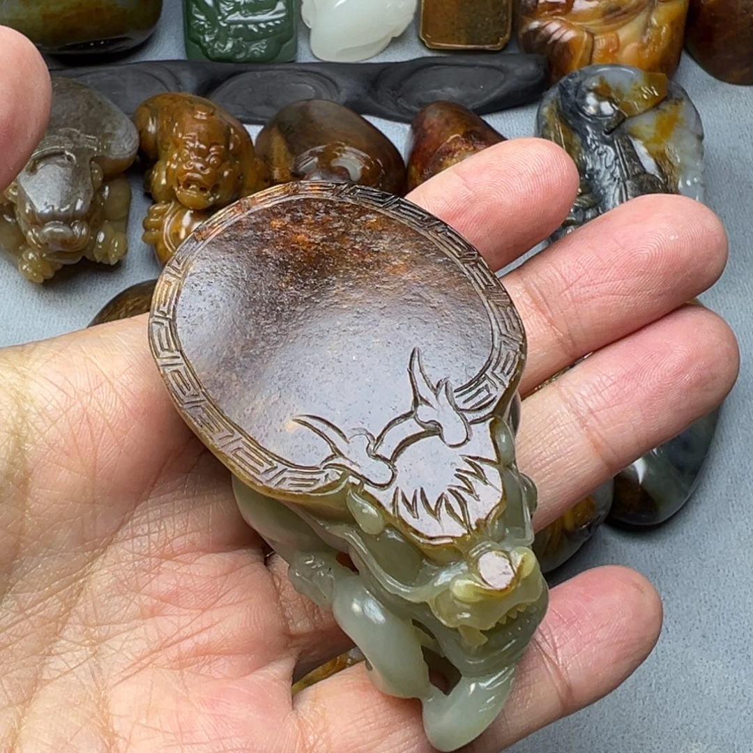 和田玉未镶嵌挂件