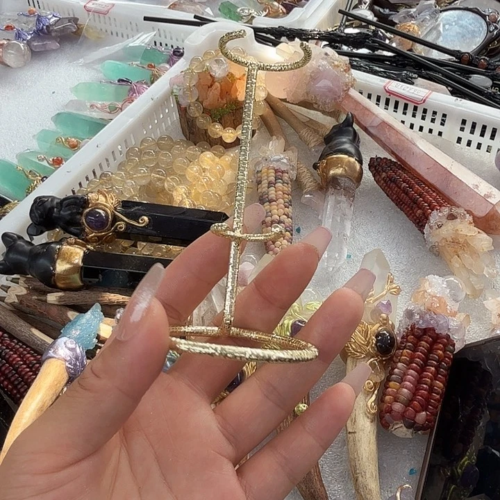 烟晶手链未镶嵌大*金