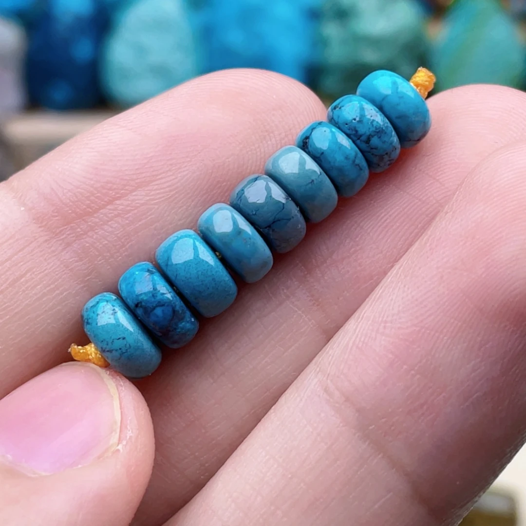 绿松石未镶嵌绿松石7-7.8mm