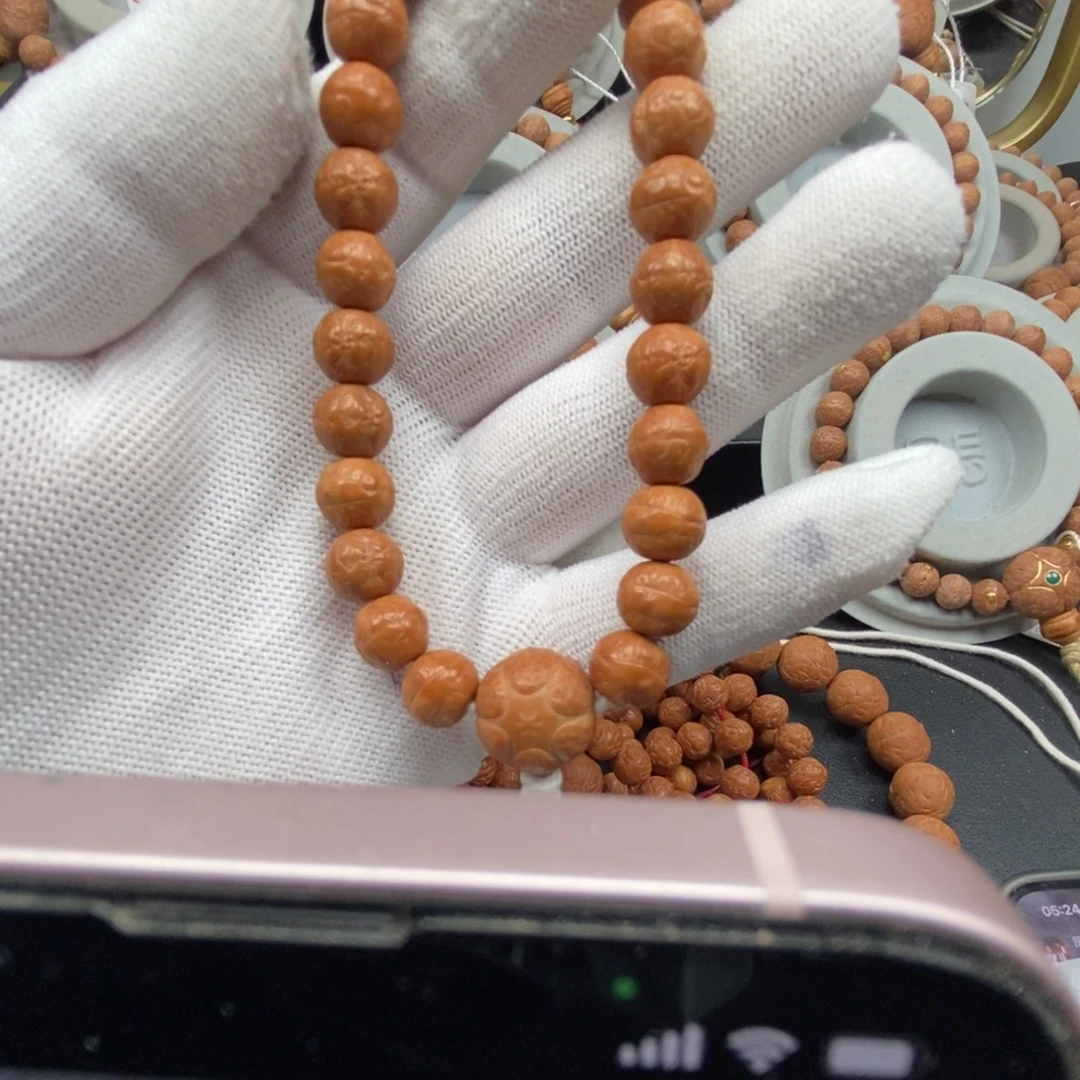 凤眼菩提手串猴头雕刻凤眼9.5mm