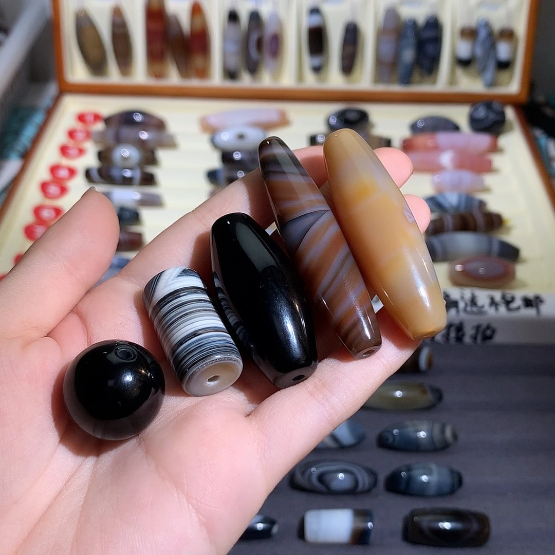 ·***鱼玛瑙/玉髓未镶嵌颈饰