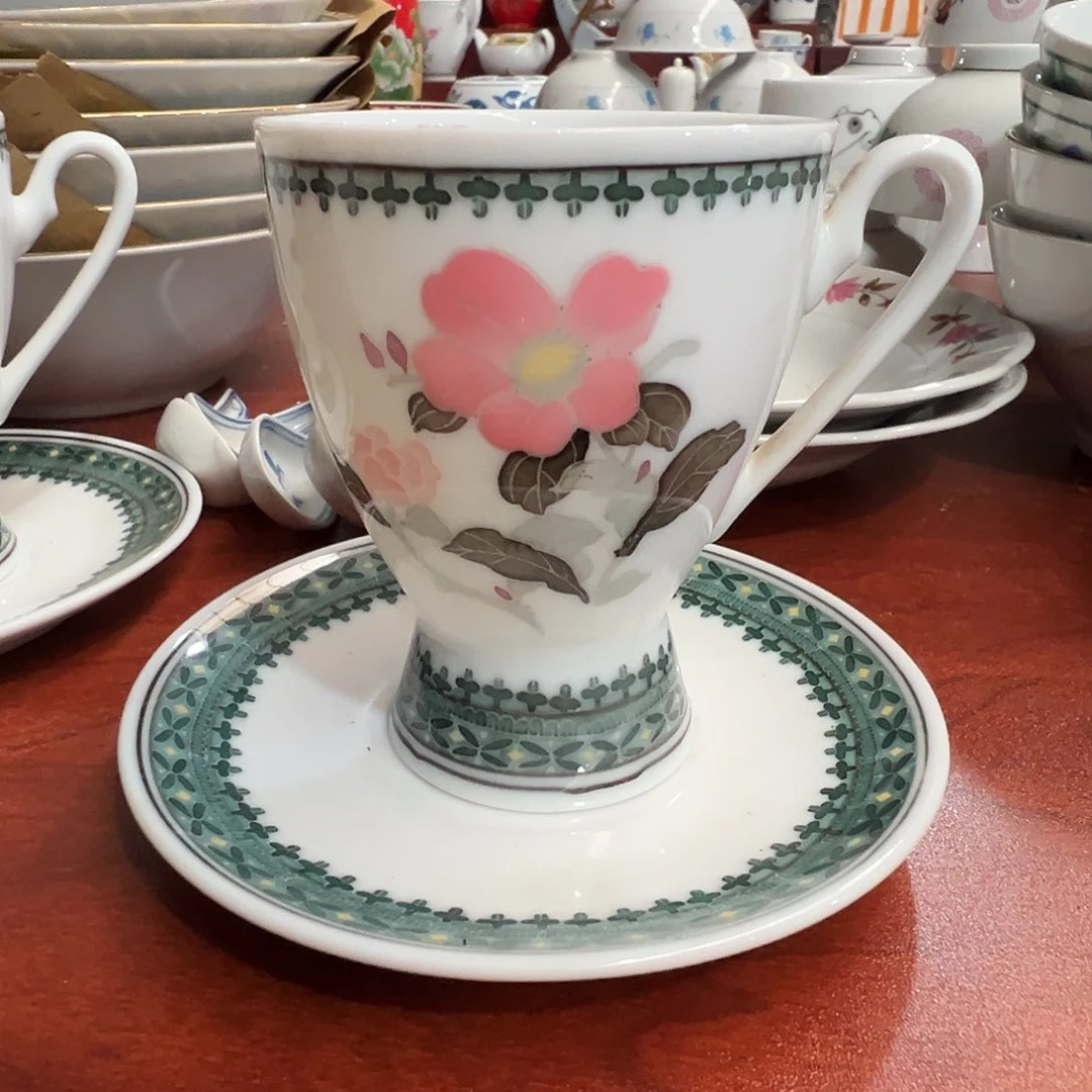 眼***星醴陵瓷直播供货基地手绘高足咖啡杯