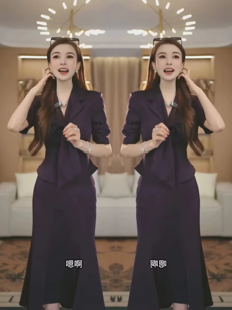 女装时尚套装气质优雅风连衣裙简约西装时尚休闲风显瘦洋气修身女