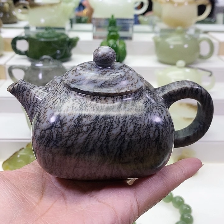 和田玉未镶嵌挂件用****5茶壶