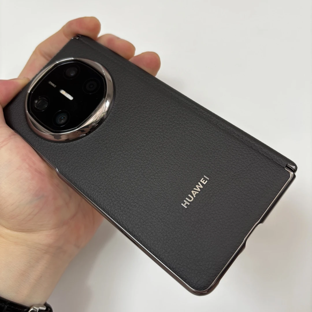 适用华为matex6手机壳高级感皮质X6全包中轴磁吸铰链奢华电镀典藏