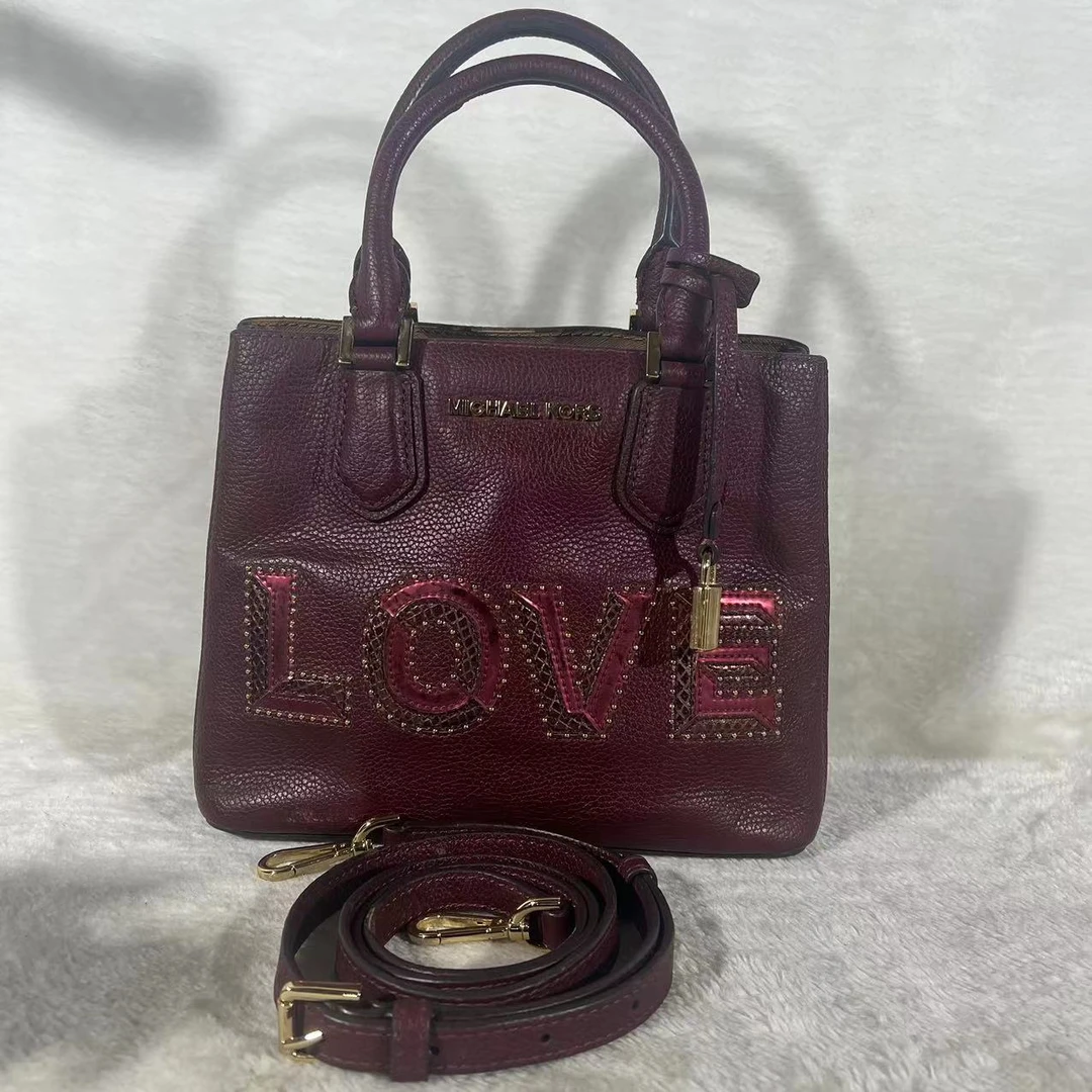 95新 MICHAEL KORS/迈克高仕 红色手提包G24020462尺寸23*18.5