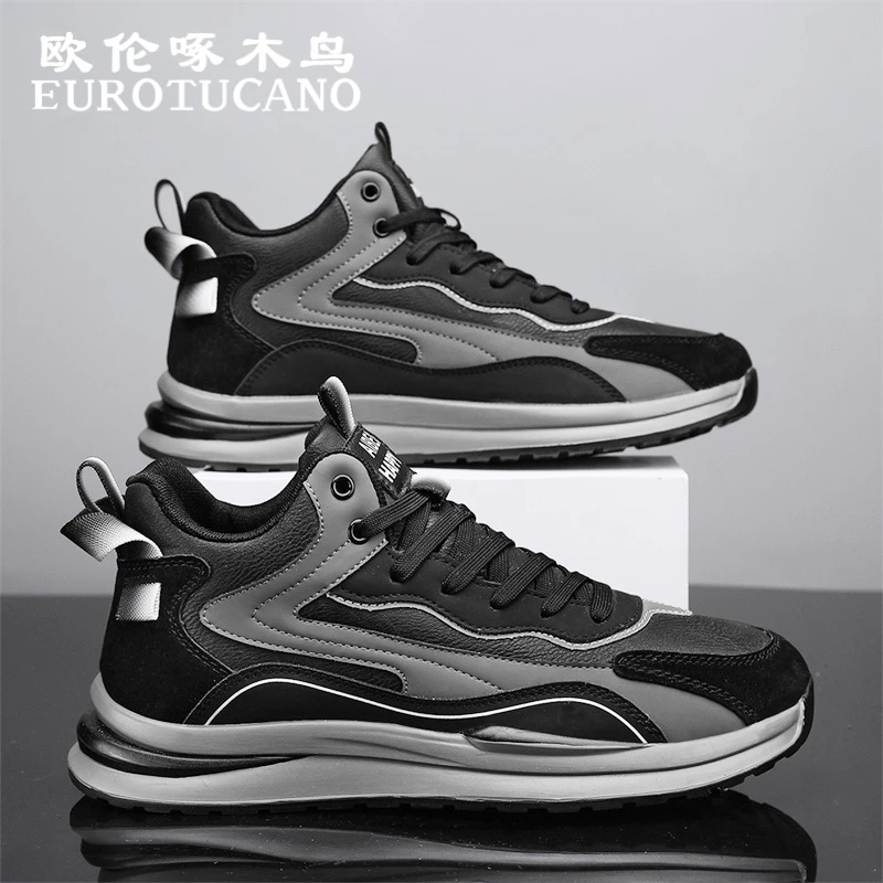 欧伦啄木鸟EUROTUCANO男鞋冬季潮流运动鞋子男款耐磨防滑老爹鞋