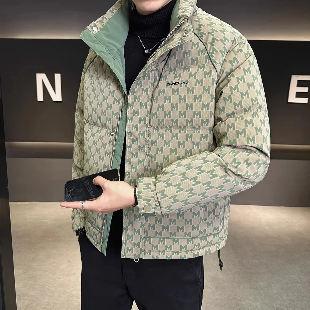 CQV羽绒服男士冬季新款潮牌时尚高级感痞帅加厚保暖防寒服外套男