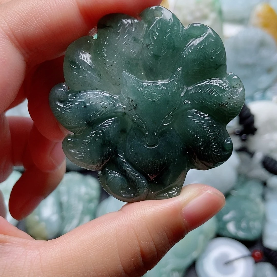 翡翠未镶嵌吊坠(不含链)1