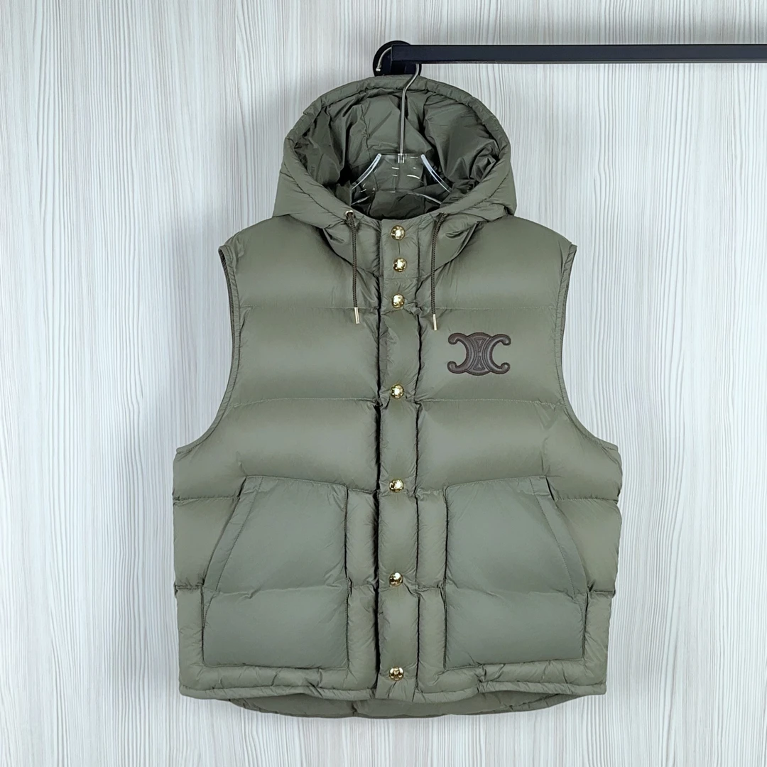 99新 Celine/思琳 羽绒马甲 尺码38 成色看直播 GSS30261