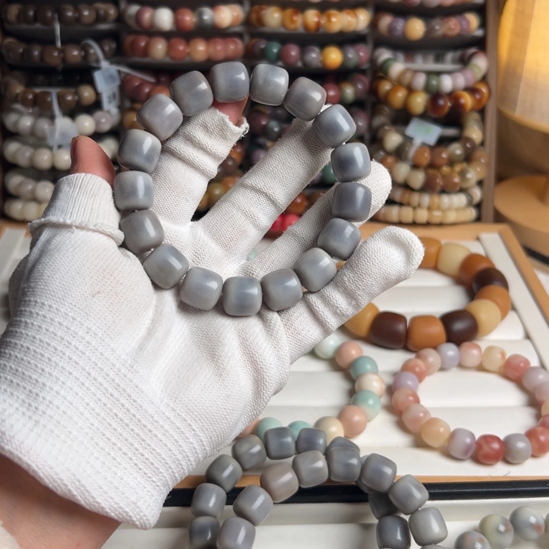 菩提根/象牙果吊坠卡14干磨方桶