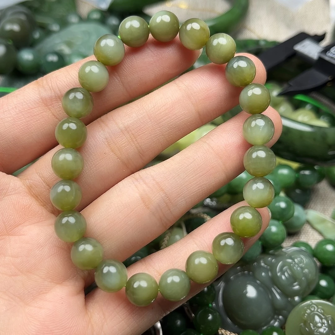 和田玉（碧玉）未镶嵌手串