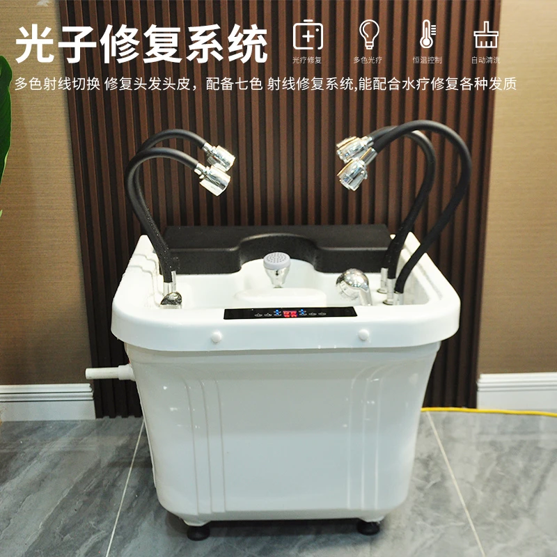 新款移动洗头盆恒温大椎穴水循环头道汤美容院理发店藏药头疗仪