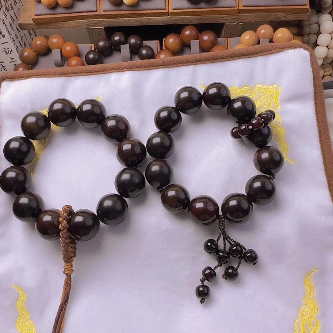 菩提根/象牙果手串毛*金私人订制黑金26十二颗24十二颗