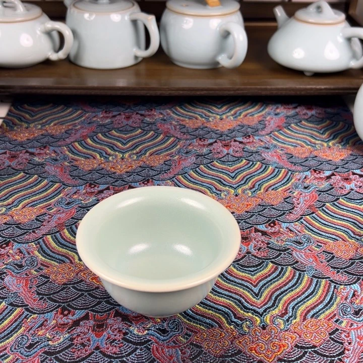 摆件仿古釉釉水永乐压手杯